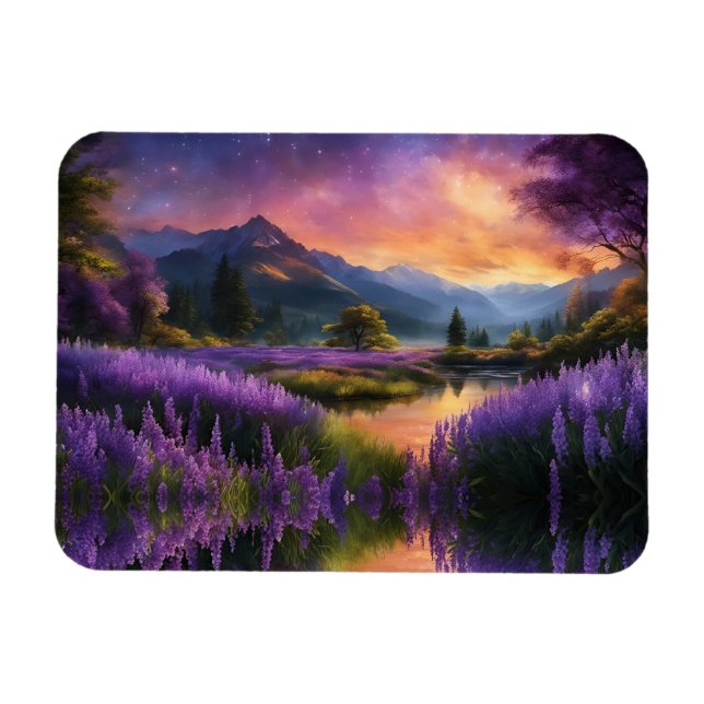 Magnet Flexible Levée solaire de Purple Mountain Valley (Horizontal)