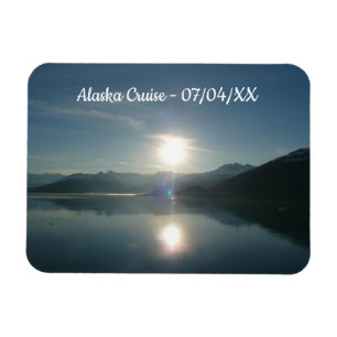 Magnet Flexible Lever de soleil sur College Fjord Alaska Photograp