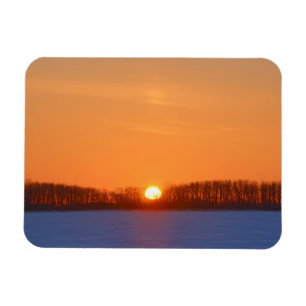 Magnet Flexible Lever de soleil sur la prairie   Manitoba, Canada