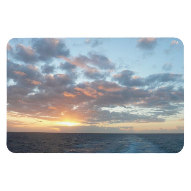 Magnet Flexible Lever du soleil sur Sea I Pastel Seascape (Horizontal)