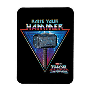 Magnet Flexible Levez votre marteau - Mjölnir Graphic