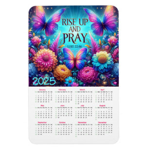 Magnet Flexible Levez-vous et priez Luc 22:46 2025 Calendrier