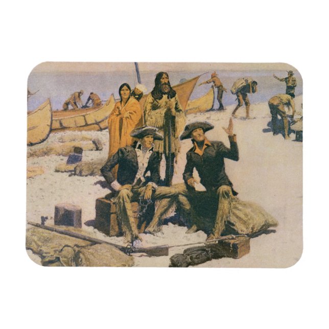 Magnet Flexible Lewis et Clark à la rivière Columbia (Horizontal)