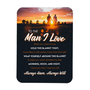 Magnet Flexible L'Homme que j'aime À l'homme que j'aime que j'ai