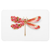 libellule de fleurs avec sakura de bijoux