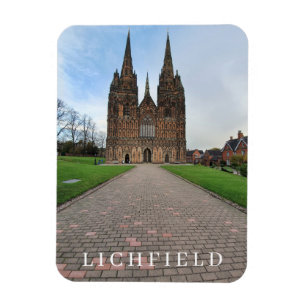 Magnet Flexible Lichfield Cathédrale vue réfrigérateur aimant