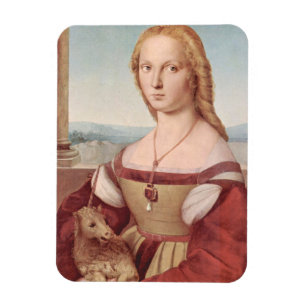Magnet Flexible Licorne de la Renaissance et peinture de Lady Raph