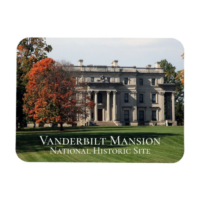 Magnet Flexible Lieu historique national du Manoir Vanderbilt, NY (Horizontal)