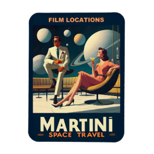 Magnet Flexible Lieux de tournage des affiches de voyage spatial M