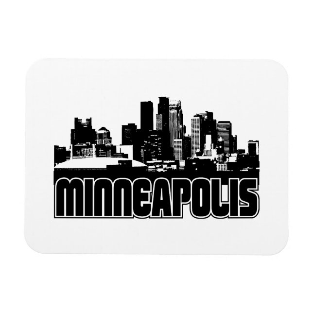 Magnet Flexible Ligne aérienne de Minneapolis (Horizontal)