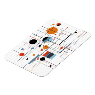 Magnet Flexible Lignes minimalistes modernes géométriques abstrait