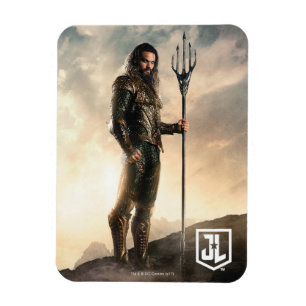 Magnet Flexible Ligue de Justice   Aquaman Sur Le Champ De Bataill