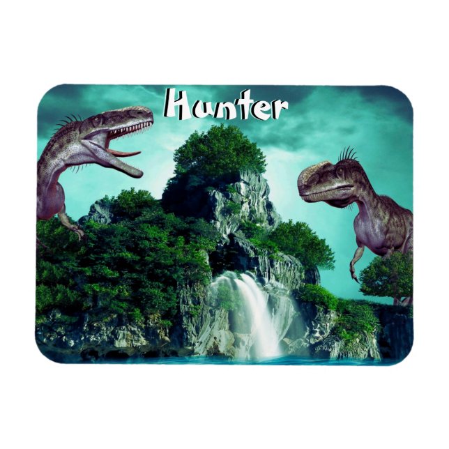 Magnet Flexible L'île de Dinosaur (Horizontal)