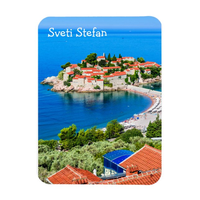 Magnet Flexible L'île de Sveti Stefan Monténégro (Vertical)