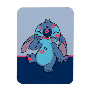 Magnet Flexible Lilo & Stitch   Stitch Couvert dans les baisers