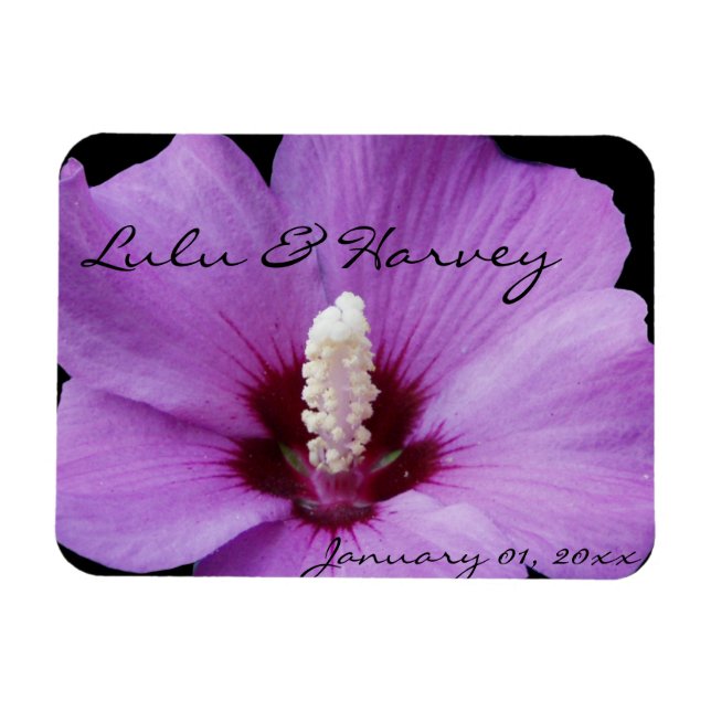 Magnet Flexible Lily violette vers le haut (Horizontal)