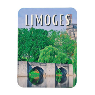 Magnet Flexible Limoges Photo Vintage