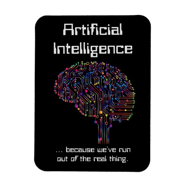 Magnet Flexible L'intelligence artificielle contre la réalité (Vertical)