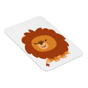Magnet flexible Lion caricaturé mignon