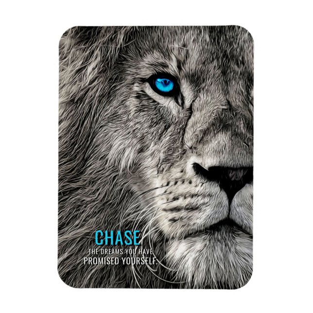Magnet Flexible Lion Chase tes rêves (Vertical)