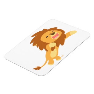 Magnet flexible Lion joyeux mignon