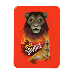 Magnet Flexible Lion King   Scar & Hyenas "100% d'économie"