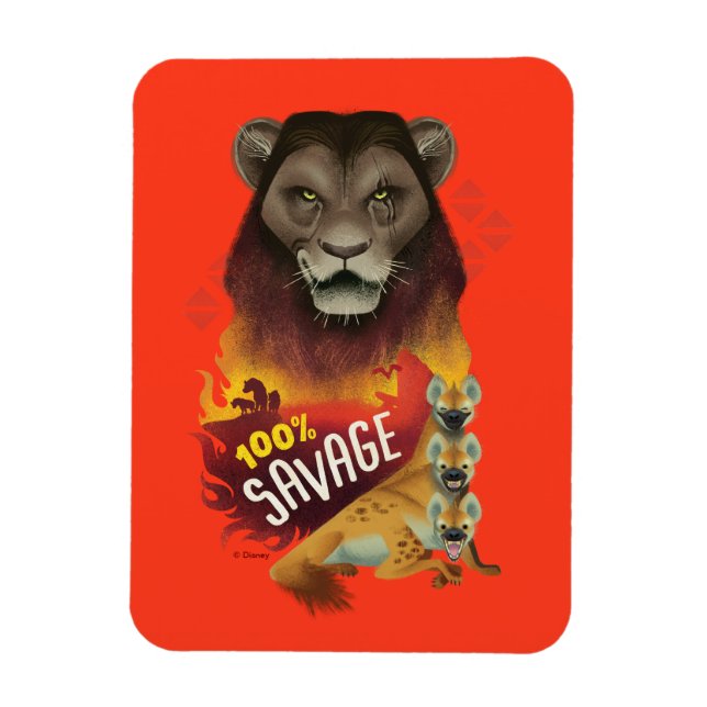 Magnet Flexible Lion King | Scar & Hyenas "100% d'économie" (Vertical)