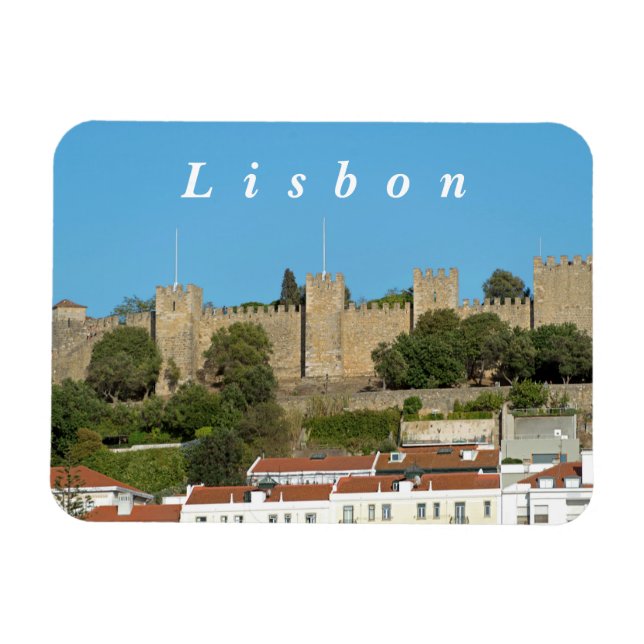 Magnet Flexible Lisbonne. Château de Saint George. (Horizontal)