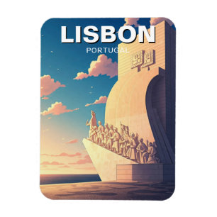 Magnet Flexible Lisbonne Portugal Monument touristique des découve