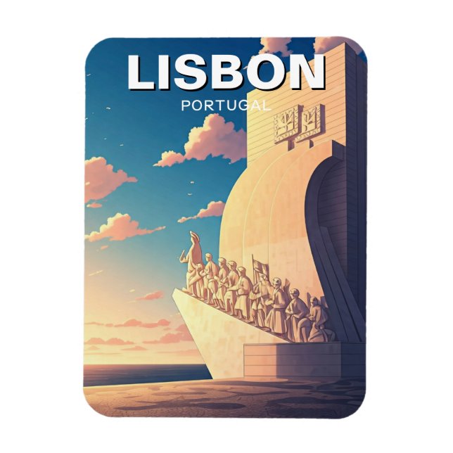 Magnet Flexible Lisbonne Portugal Monument touristique des découve (Vertical)