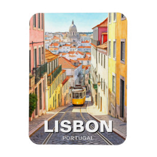Magnet Flexible Lisbonne Portugal Voyage Alfama Panthéon National