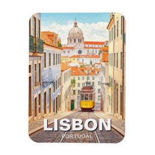 Magnet Flexible Lisbonne Portugal Voyage Alfama Panthéon National