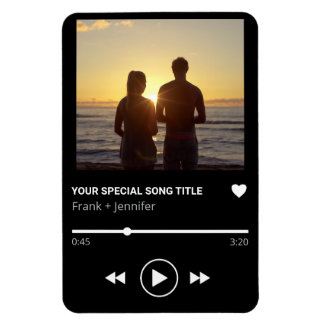 Magnet Flexible Liste de lecture de noms de chansons personnalisés