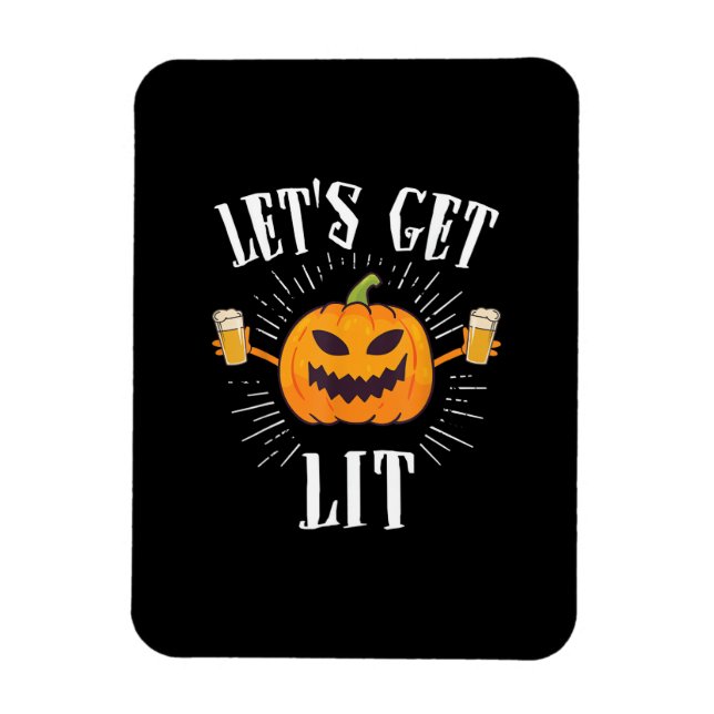 Magnet Flexible Lit Halloween bière buveur (Vertical)