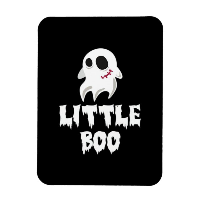 Magnet Flexible Little Boo In Halloween Cool Graphic (Vertical)
