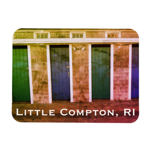 Magnet Flexible Little Compton, RI Summer Beach Cabanas (LC) (Horizontal)