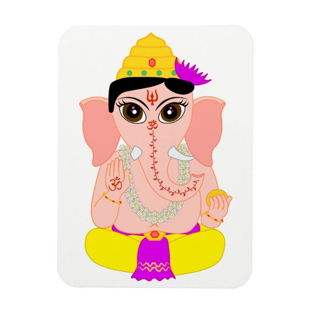 Magnet Flexible Little Ganesha (Vertical)