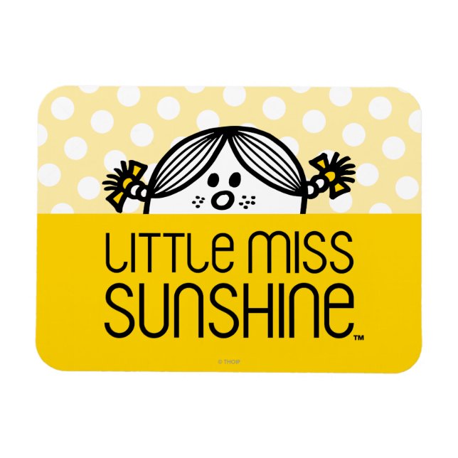 Magnet Flexible Little Miss Sunshine Peeking (Horizontal)