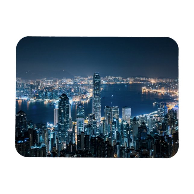 Magnet Flexible Littoral | Île de Hong Kong, Asie (Horizontal)