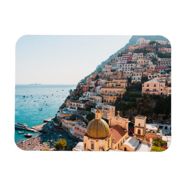 Magnet Flexible Littoral | Positano Italie, Village de Cliffside (Horizontal)