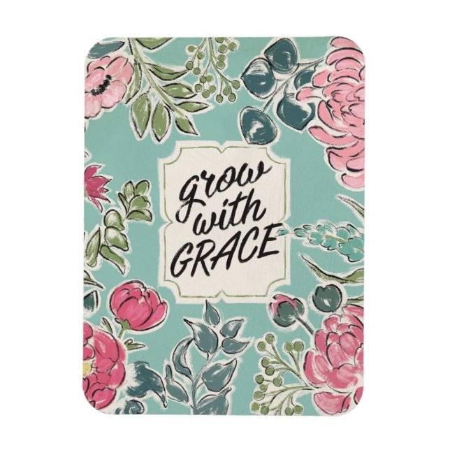 Magnet Flexible Live in Bloom | Grow with Grace (Vertical)