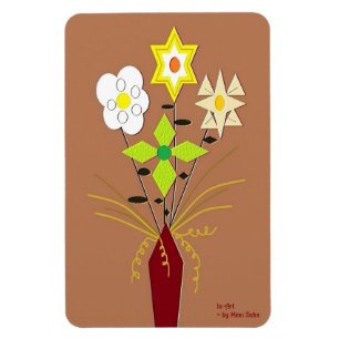 Magnet Flexible "Livraison de fleurs" 4 x 6 Aimant photo flexible