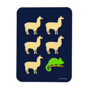 Magnet Flexible Llama Llama Llama Llama Chameleon