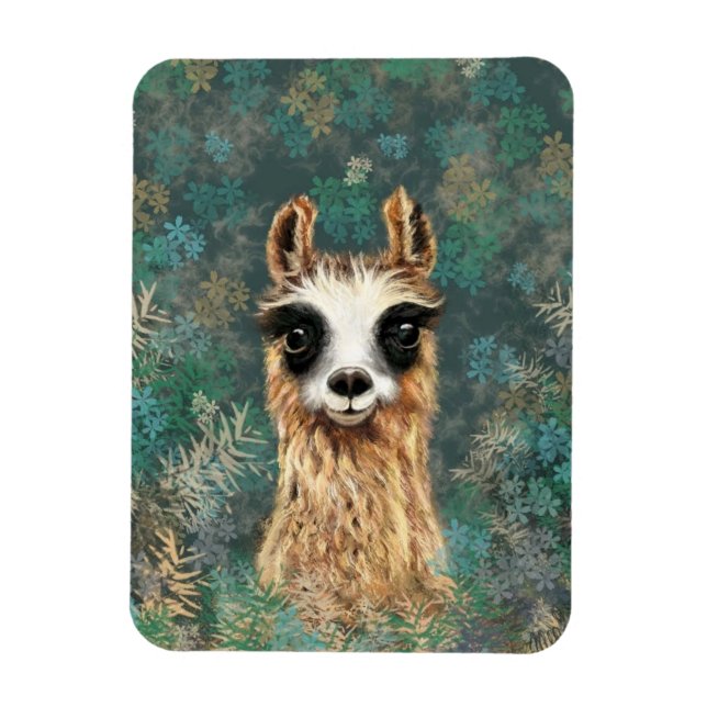 Magnet Flexible Llama pour bébé curieux - mignonne (Vertical)
