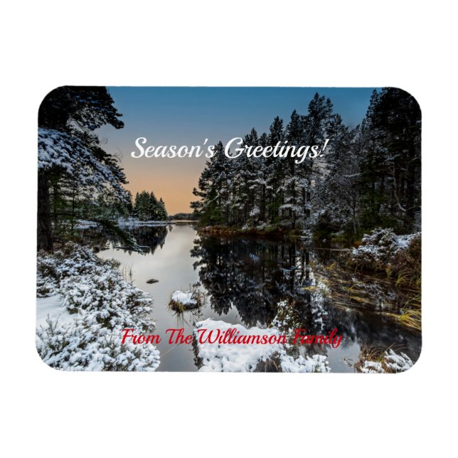 Magnet Flexible Loch écossais de Noël (Horizontal)