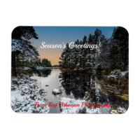 Loch écossais pittoresque À Noël