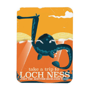 Magnet Flexible Loch Ness Écosse highlands vintage monstre