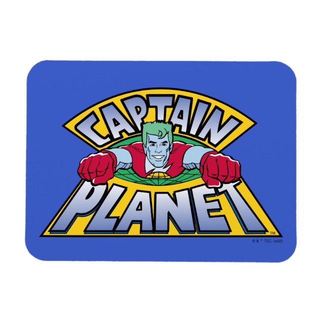 Magnet Flexible Logo Captain Planet (Horizontal)