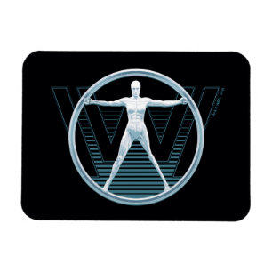 Magnet Flexible Logo d'androïde de Westworld   Vitruvian