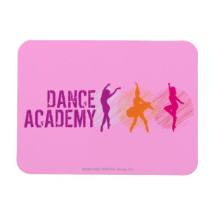 Magnet Flexible Logo de danseurs de couleur d'académie de danse